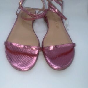 Stuart Weitzman Pink Minimalist Sandals